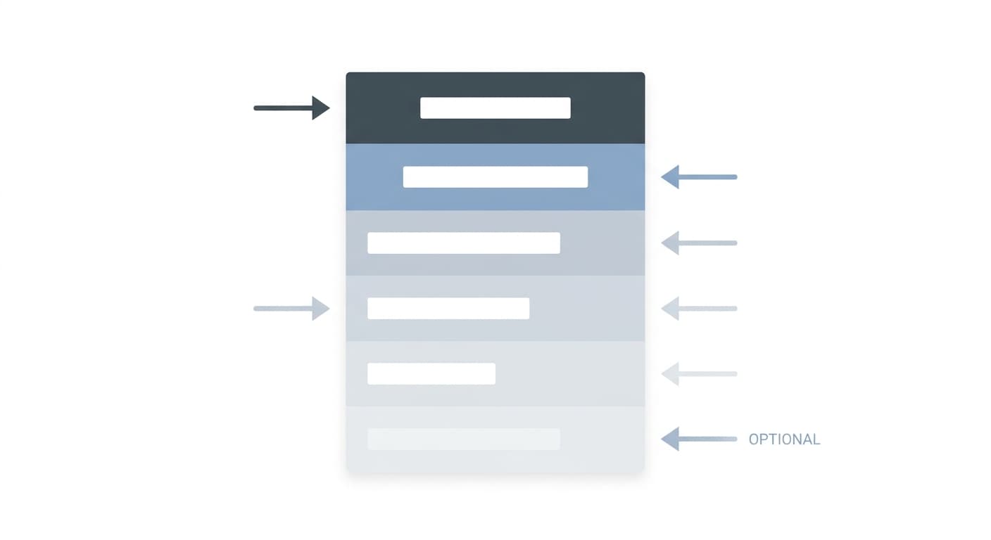 llms.txt file structure showing H1, blockquote, H2 sections, and optional section