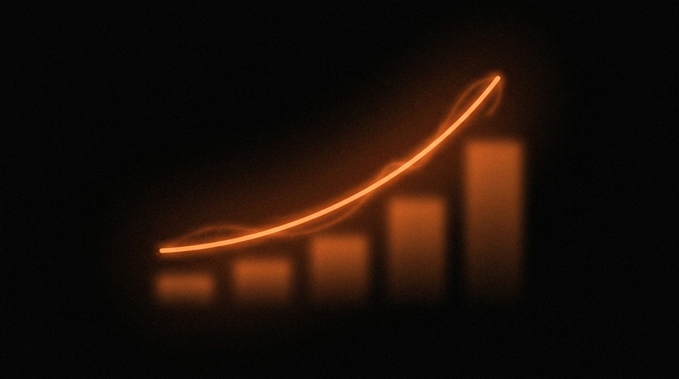Orange arc for launch and analytics