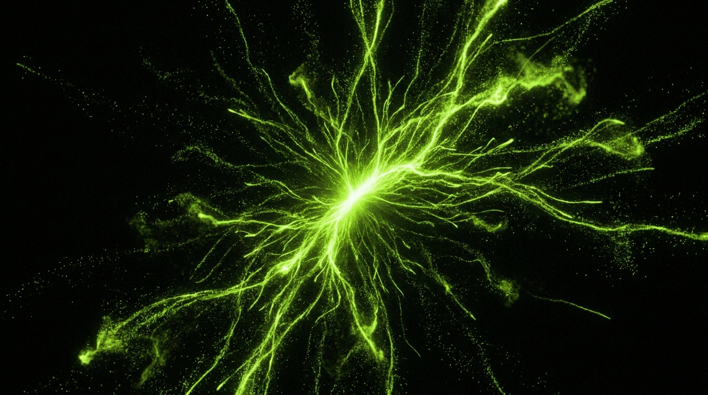 Lime particles for content branching